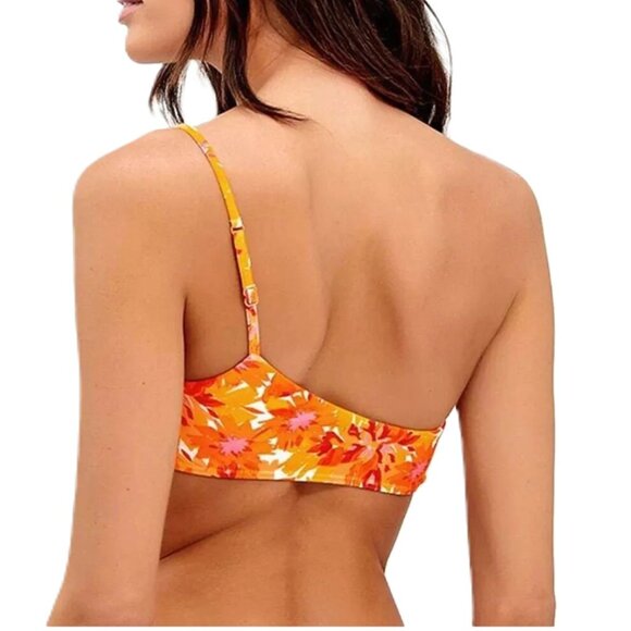 NEW VIX 'Lowana' Bikini Set Top Size L Bottom Size M Orange Multi - Picture 2 of 12